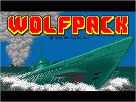 In game image of WolfPack on the Commodore Amiga.