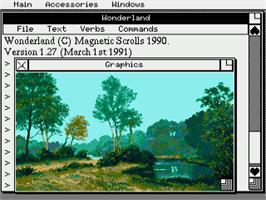 In game image of Wonderland on the Commodore Amiga.