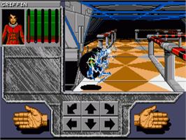 In game image of Xenomorph on the Commodore Amiga.