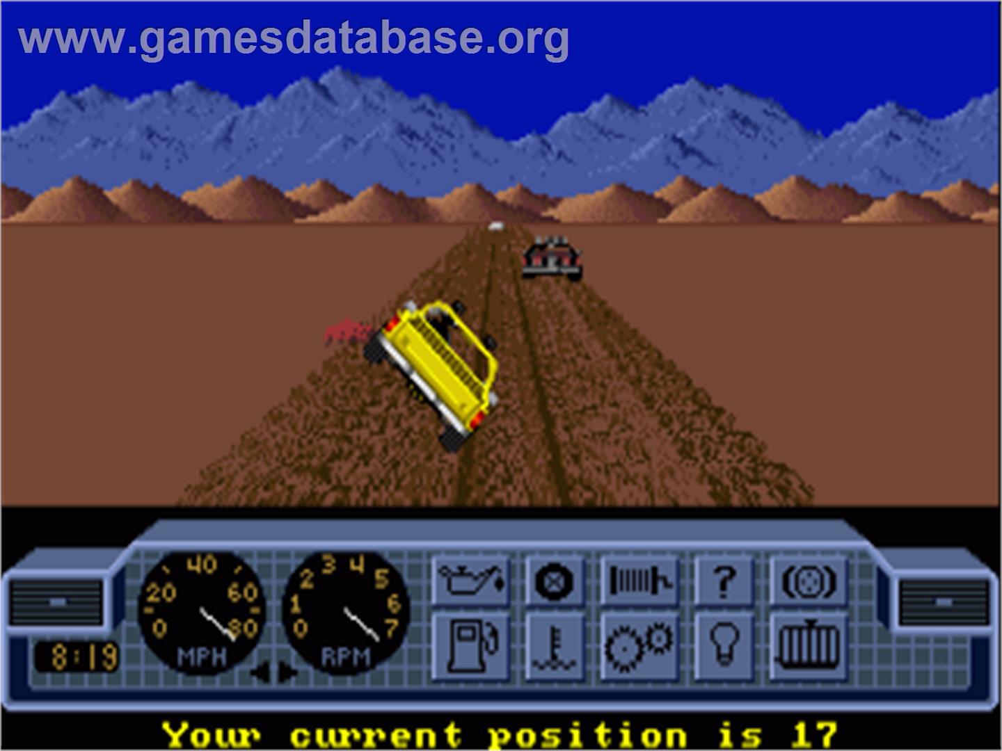 4x4 Off-Road Racing - Commodore Amiga - Artwork - In Game