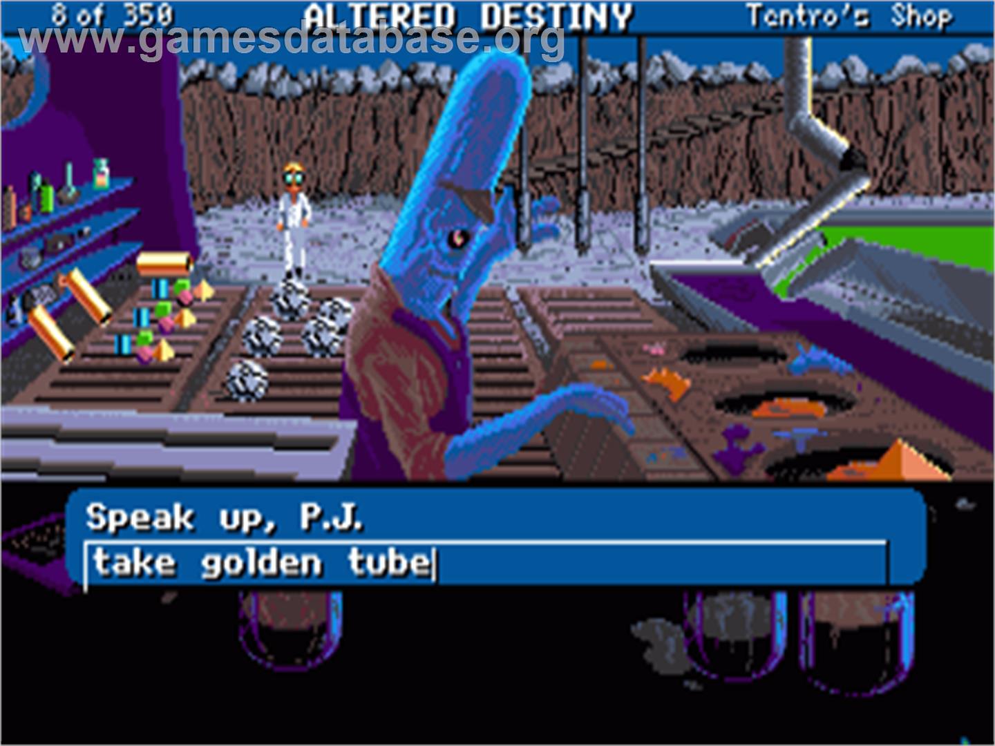Altered Destiny - Commodore Amiga - Artwork - In Game