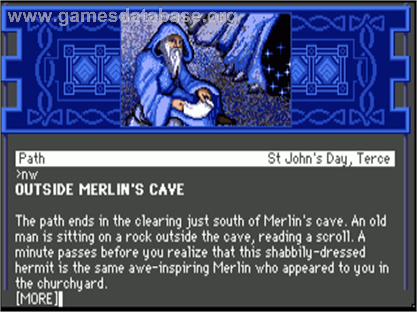 Arthur: The Quest for Excalibur - Commodore Amiga - Artwork - In Game