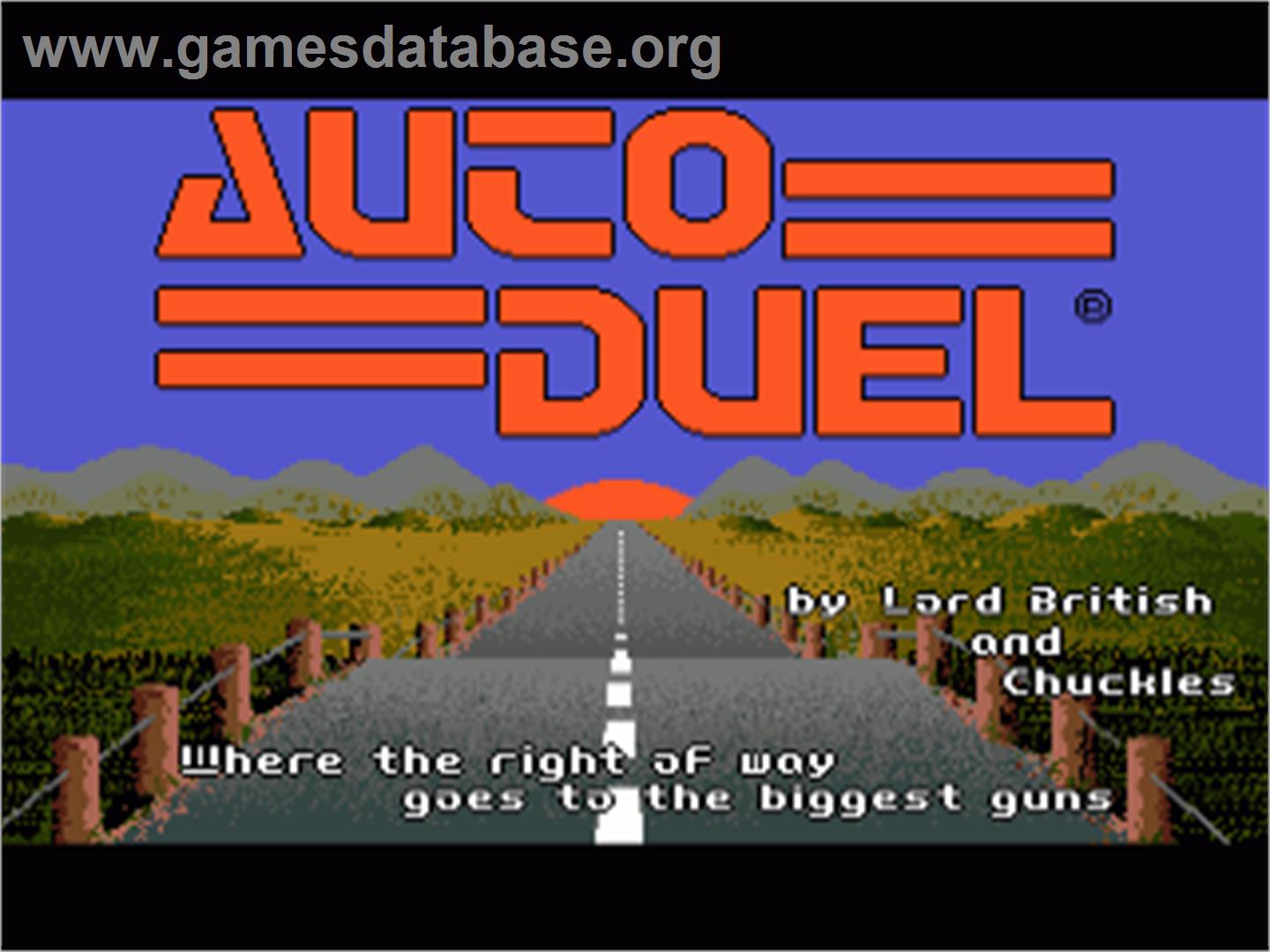 Auto Duel - Commodore Amiga - Artwork - In Game