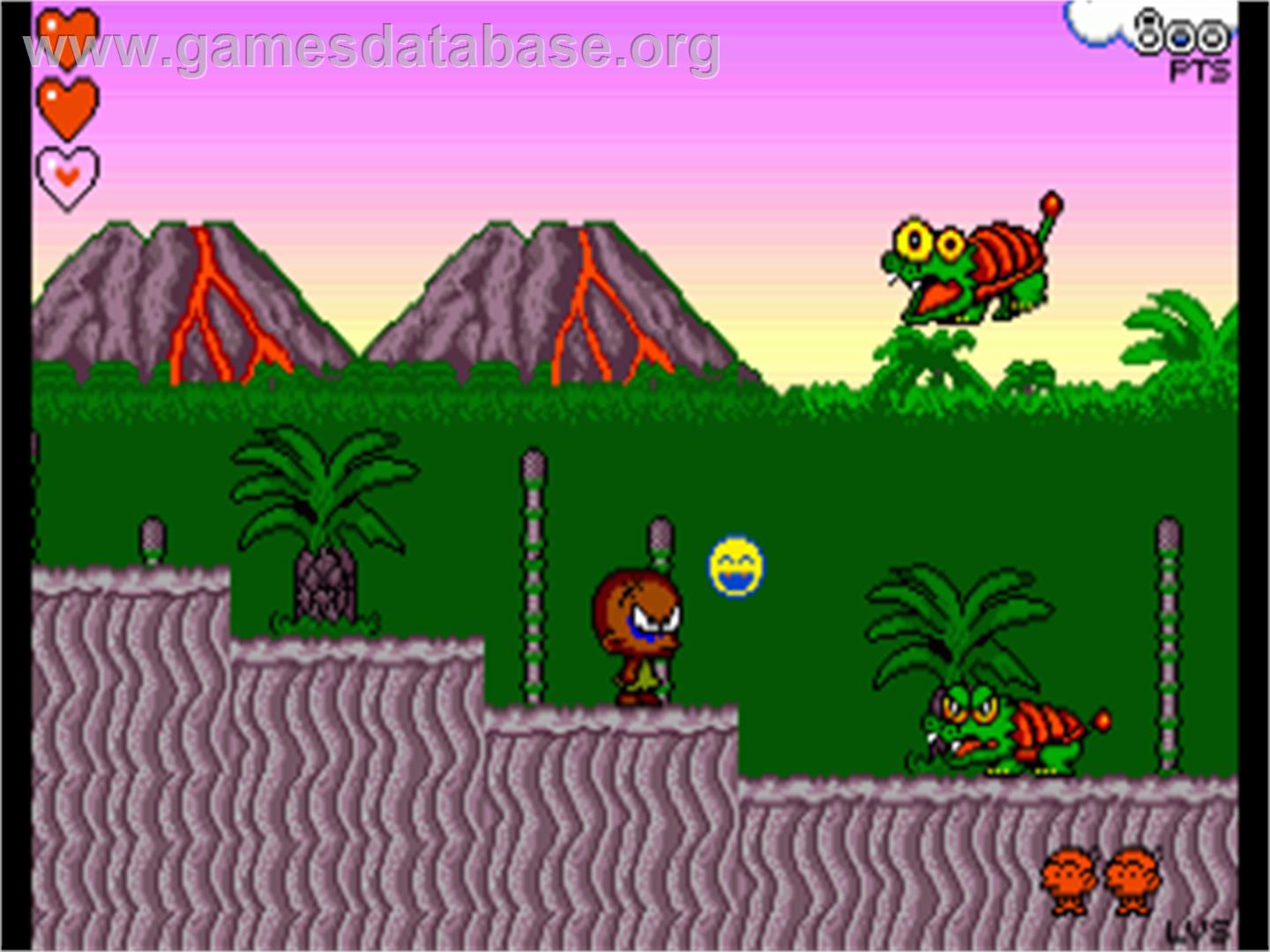 B.C. Kid / Bonk's Adventure / Kyukyoku!! PC Genjin - Commodore Amiga - Artwork - In Game