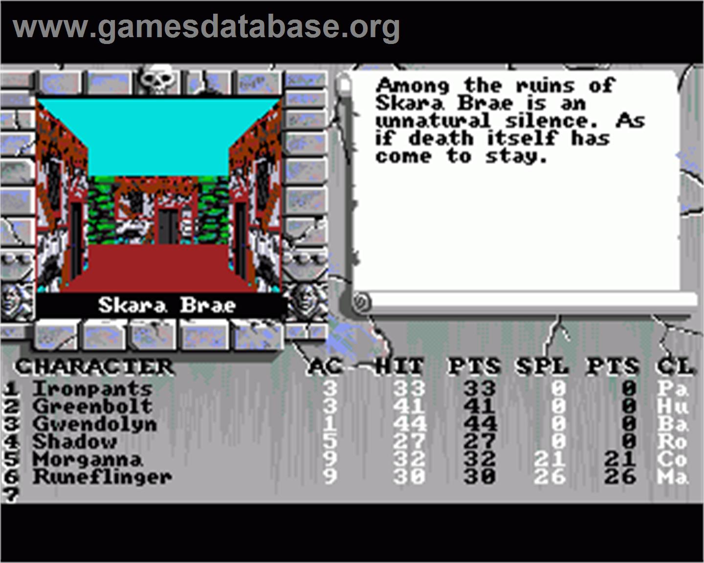 Bard's Tale III: Thief of Fate - Commodore Amiga - Artwork - In Game