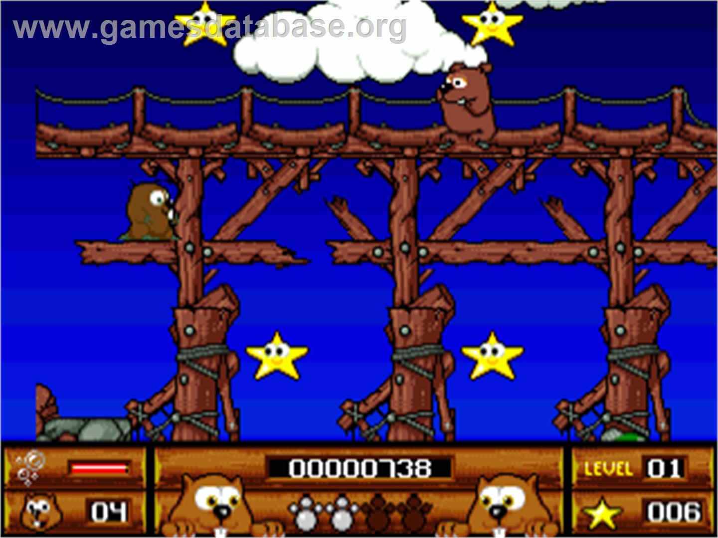 Beavers - Commodore Amiga - Artwork - In Game