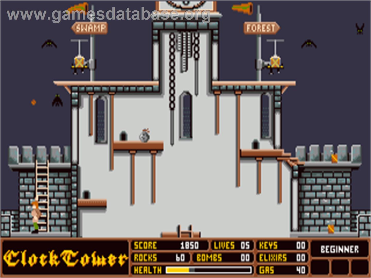 Beyond Dark Castle - Commodore Amiga - Artwork - In Game