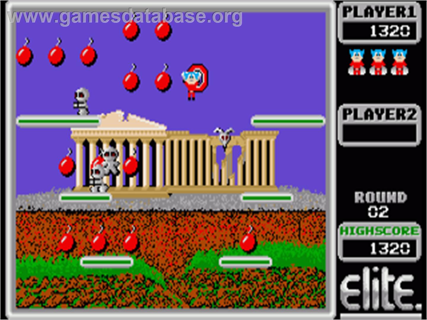 Bomb Jack - Commodore Amiga - Artwork - In Game