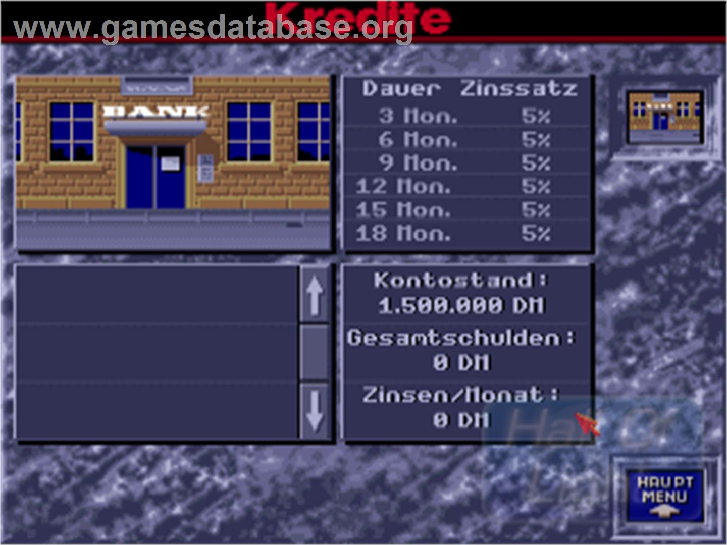 Bundesliga Manager Professional - Commodore Amiga - Artwork - In Game