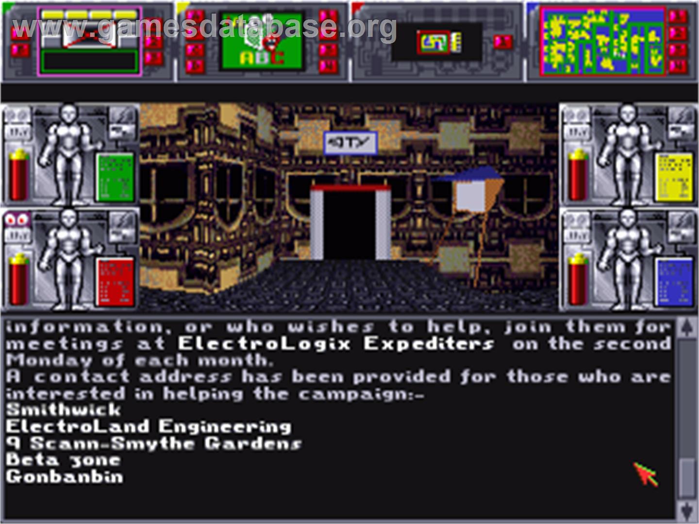 Captive 2 - Liberation - Commodore Amiga - Artwork - In Game