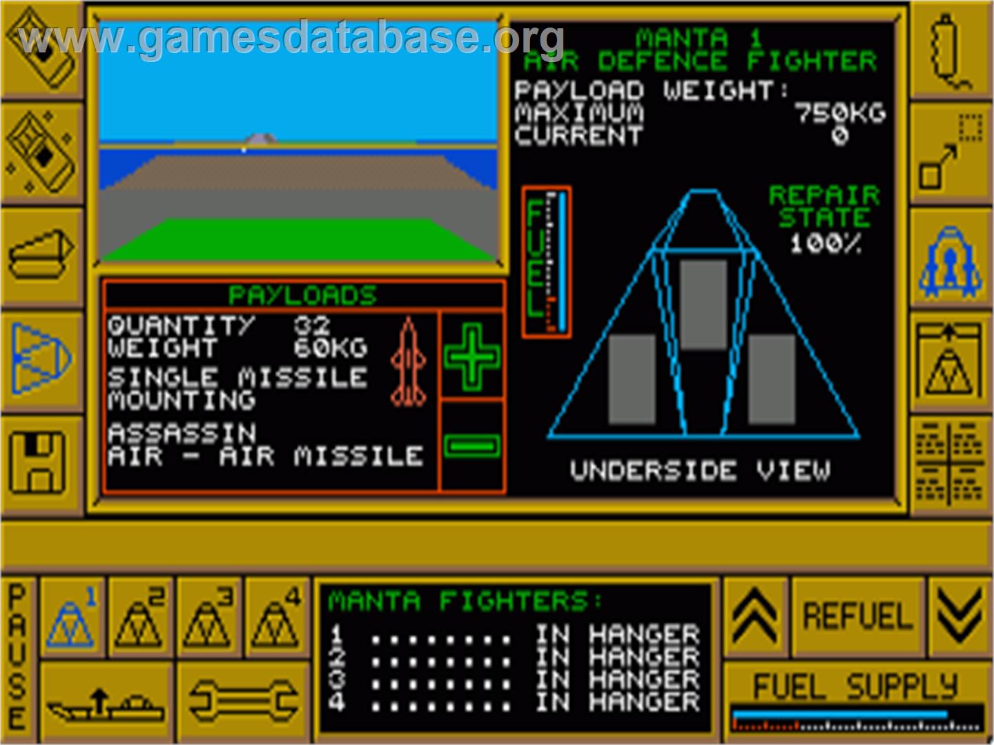 Carrier Command - Commodore Amiga - Artwork - In Game