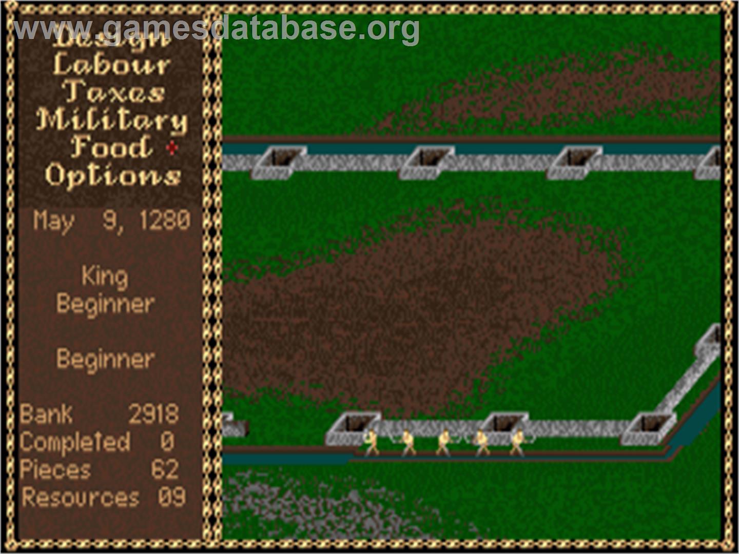 Castles: The Northern Campaign - Commodore Amiga - Artwork - In Game