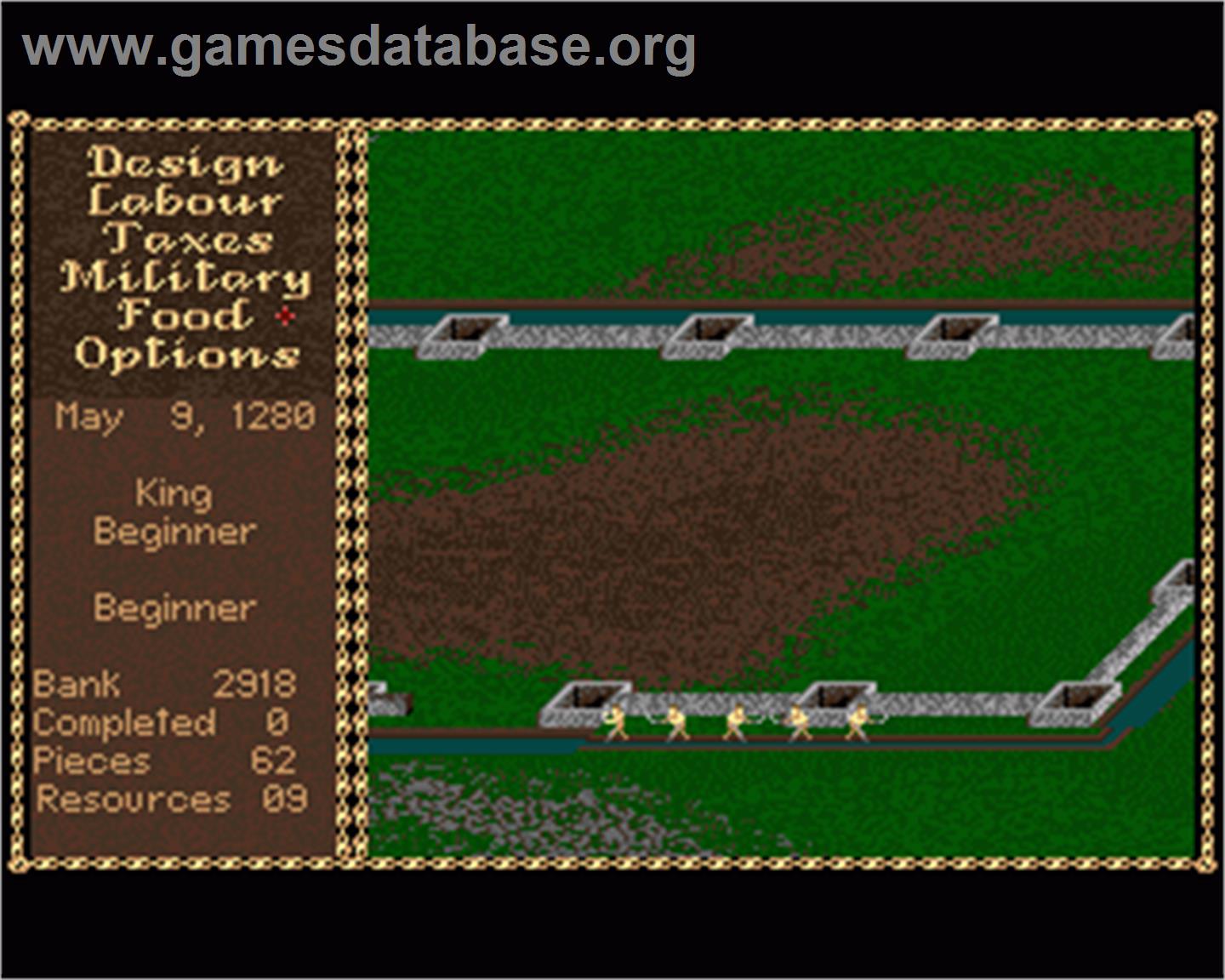 Castles 2: Siege & Conquest - Commodore Amiga - Artwork - In Game
