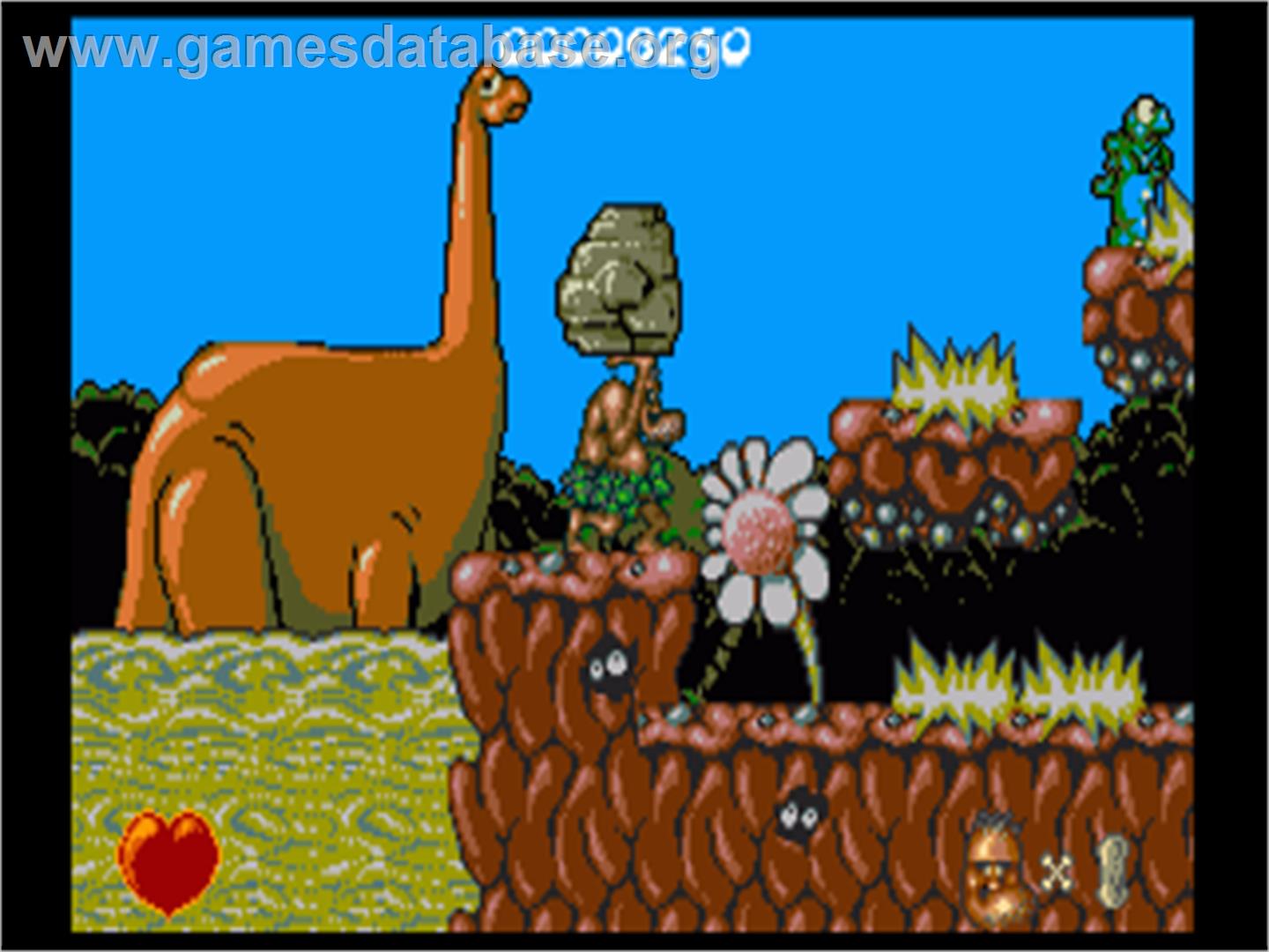 Chuck Rock - Commodore Amiga - Artwork - In Game
