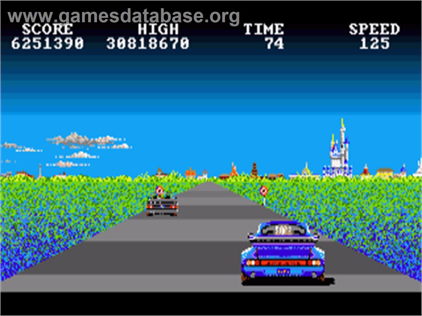 Crazy Cars - Commodore Amiga - Artwork - In Game