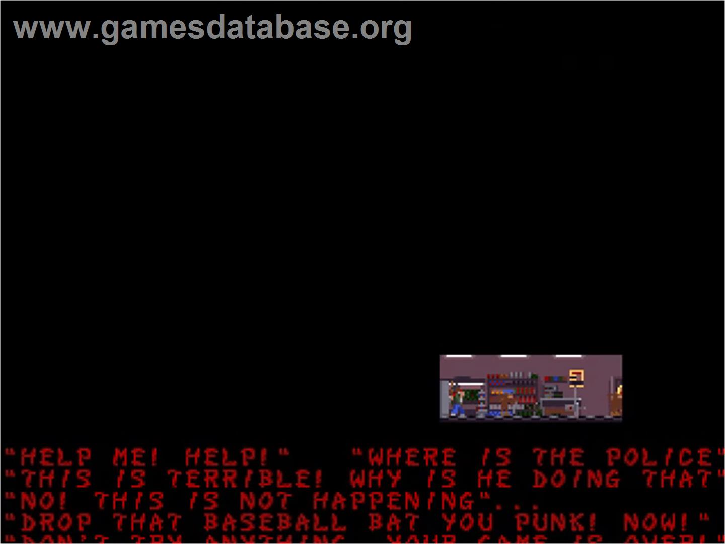 Damage: The Sadistic Butchering of Humanity - Commodore Amiga - Artwork - In Game