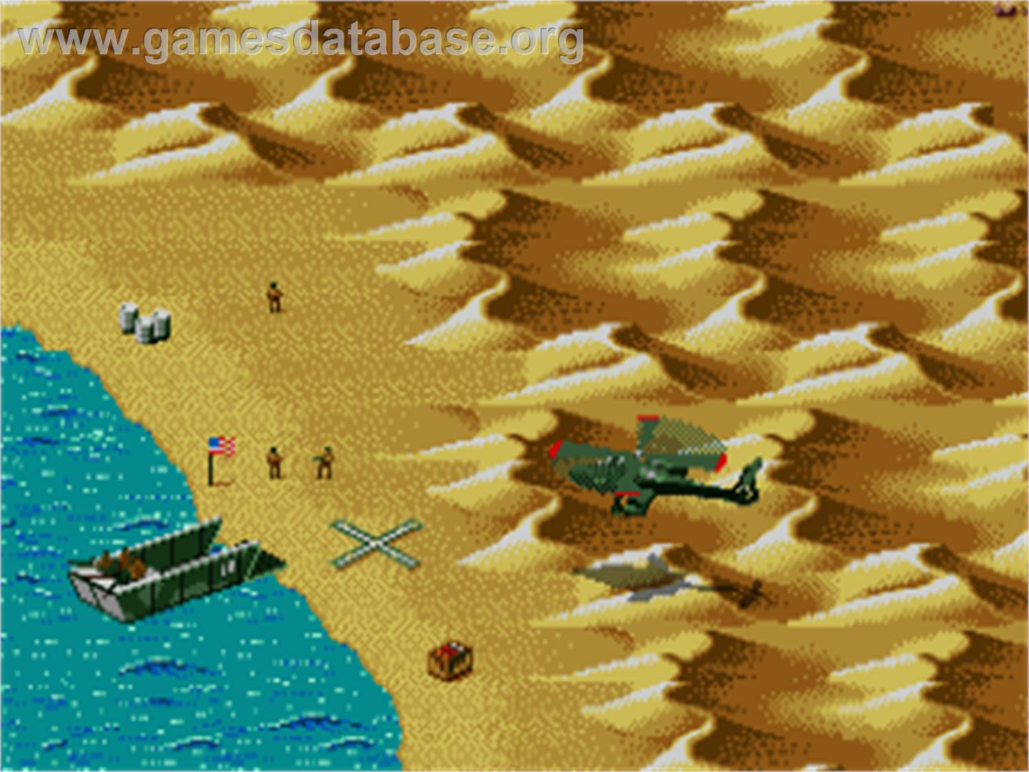 Desert Strike: Return to the Gulf - Commodore Amiga - Artwork - In Game
