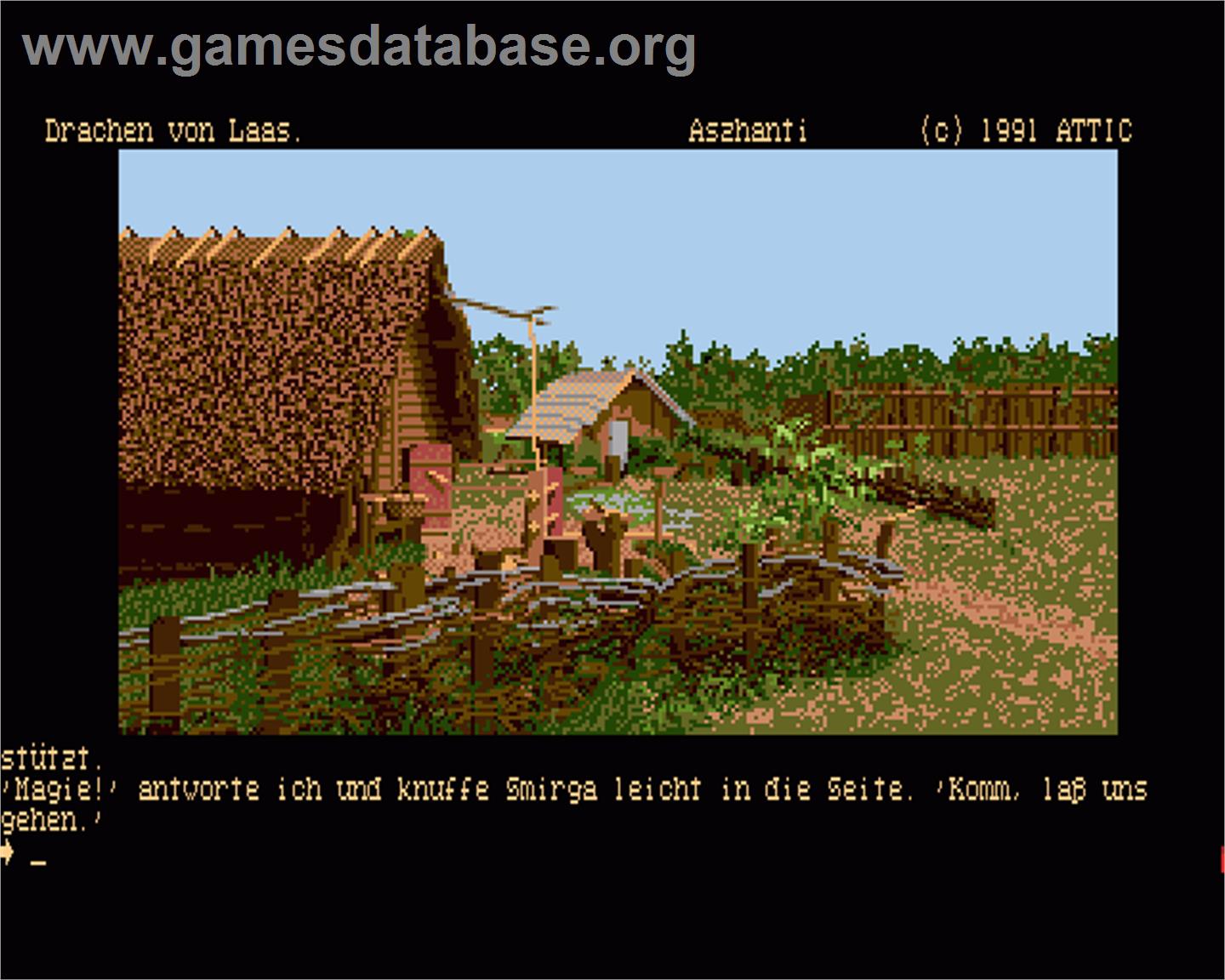 Die Drachen von Laas - Commodore Amiga - Artwork - In Game