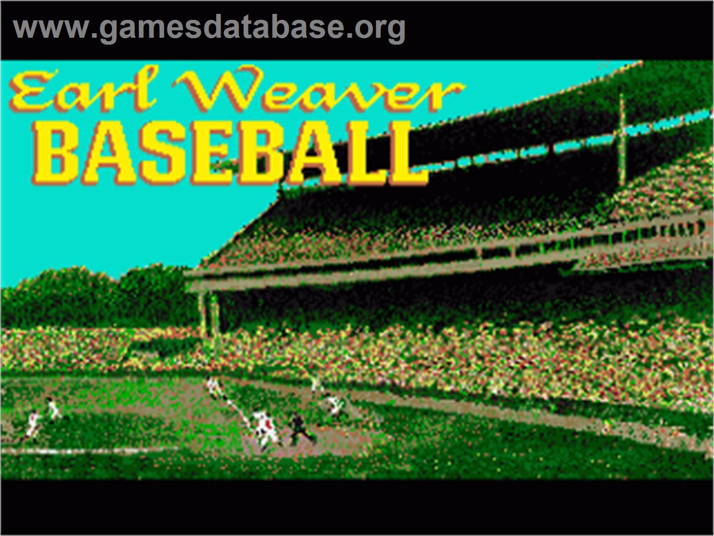 Earl Weaver Baseball - Commodore Amiga - Artwork - In Game