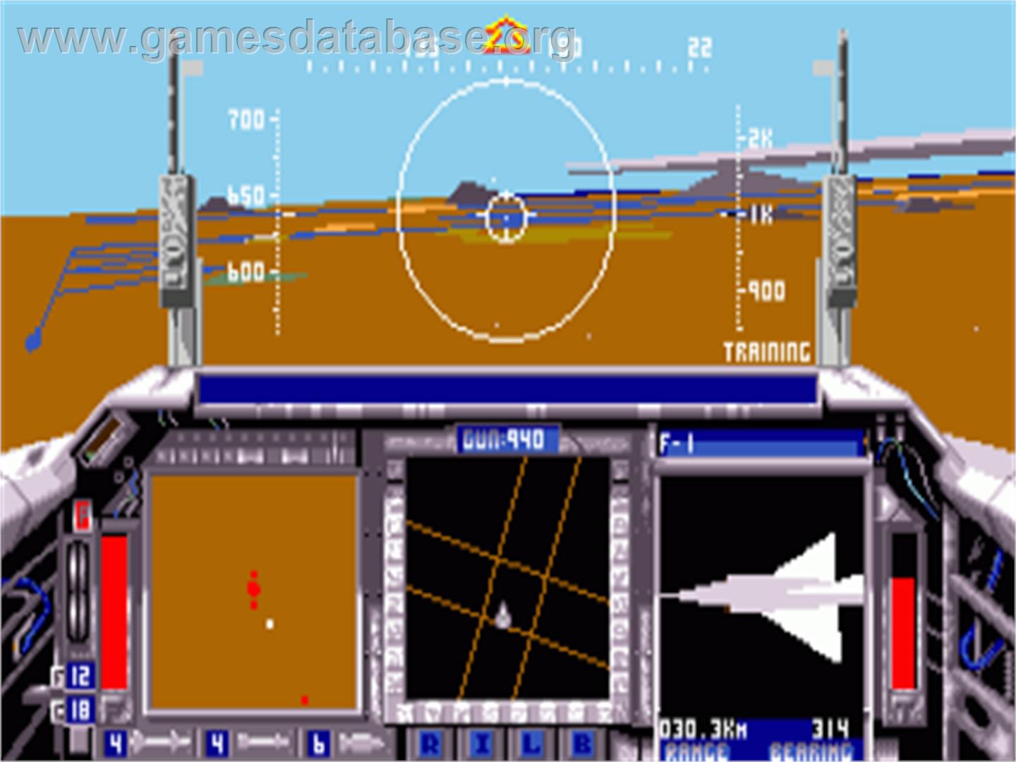 F-15 Strike Eagle 2 - Commodore Amiga - Artwork - In Game