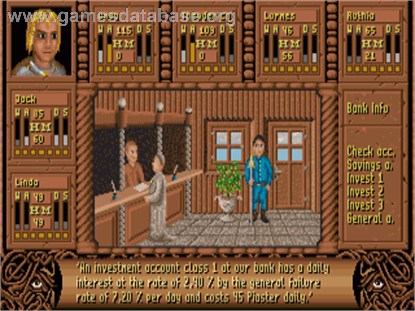 Fate: Gates of Dawn - Commodore Amiga - Artwork - In Game