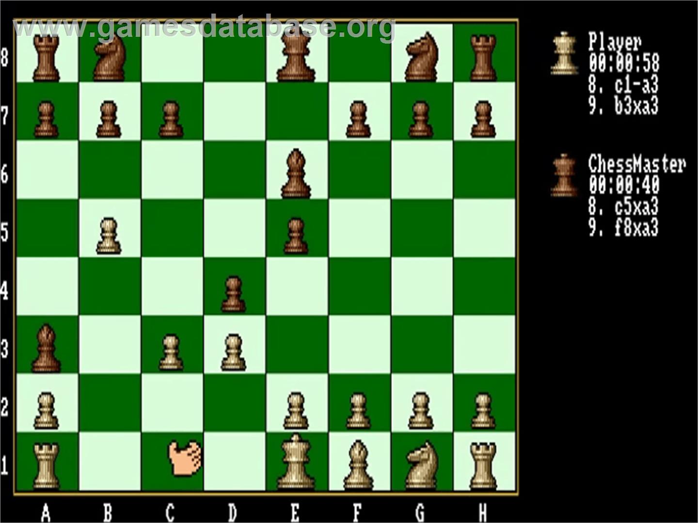 Fidelity Chessmaster 2100 - Commodore Amiga - Artwork - In Game