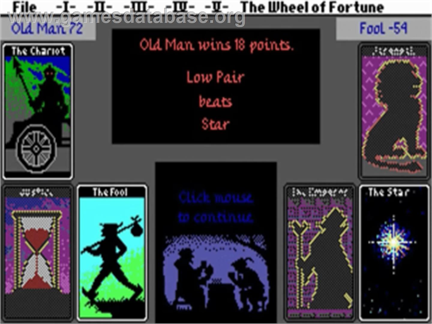 Fool's Errand - Commodore Amiga - Artwork - In Game