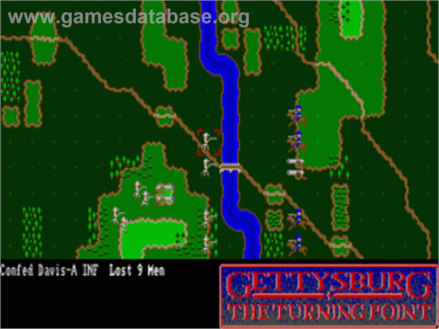 Gettysburg: The Turning Point - Commodore Amiga - Artwork - In Game