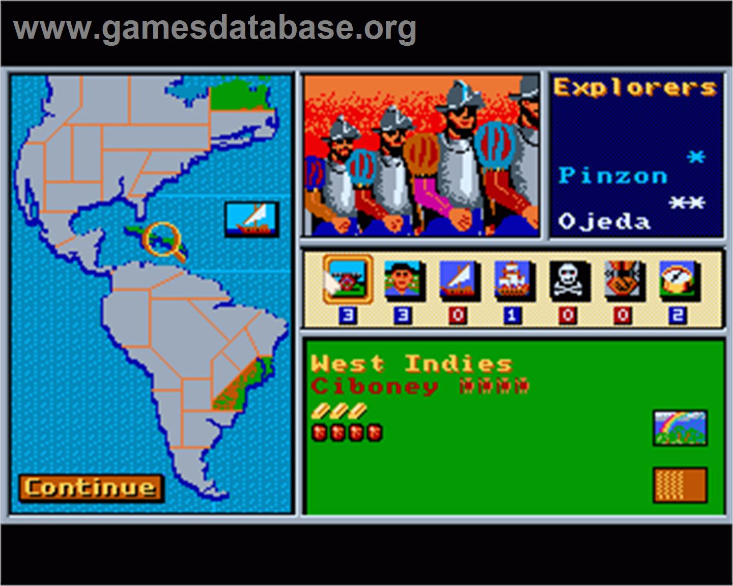 Gold of the Americas: The Conquest of the New World - Commodore Amiga - Artwork - In Game