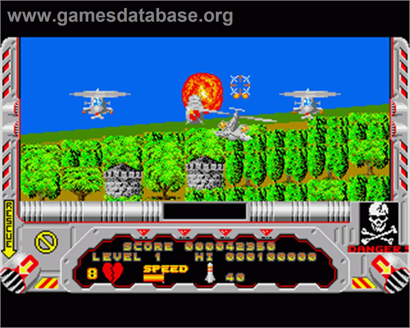 Hellfire Attack - Commodore Amiga - Artwork - In Game