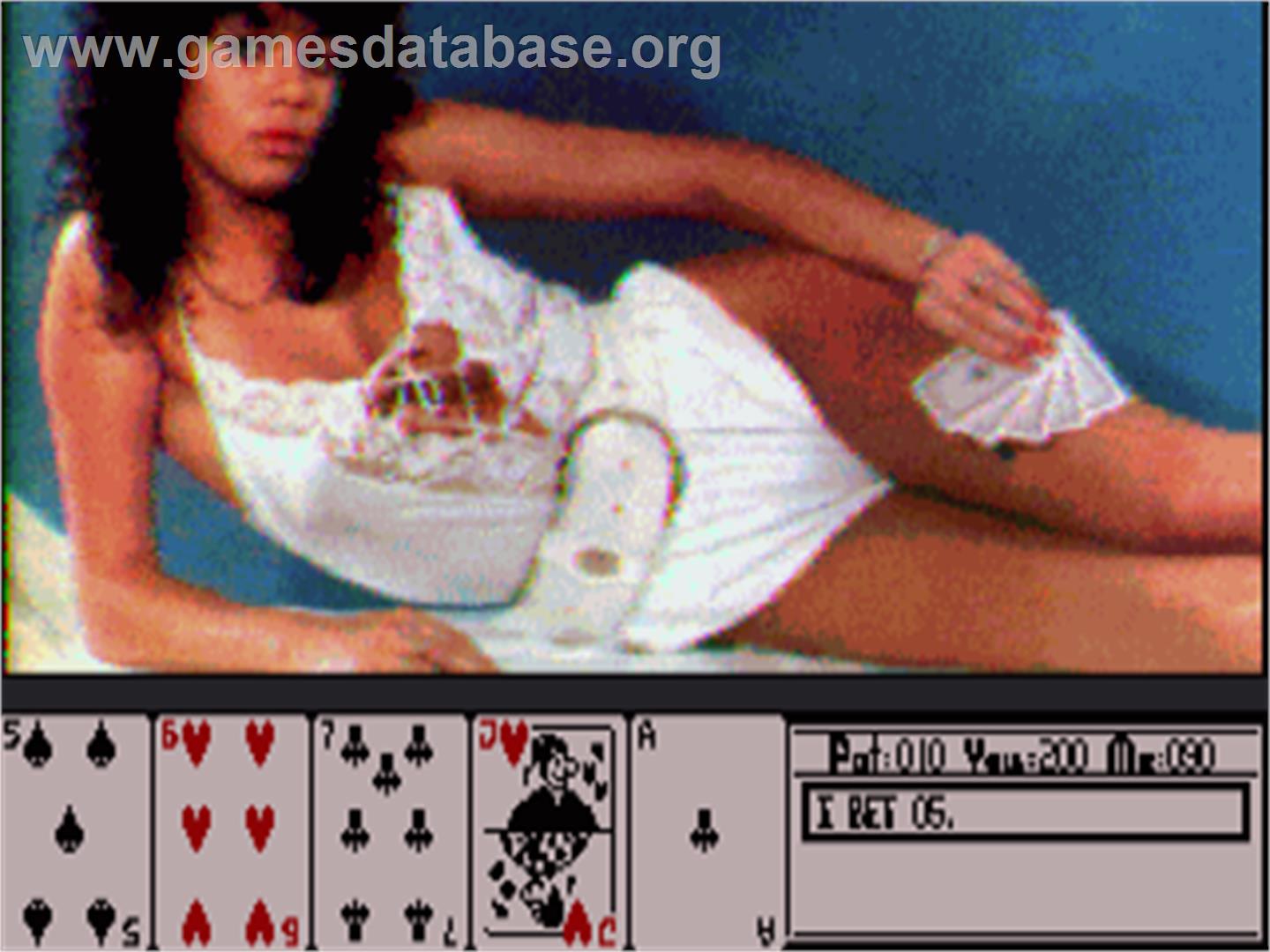 Hollywood Poker - Commodore Amiga - Artwork - In Game