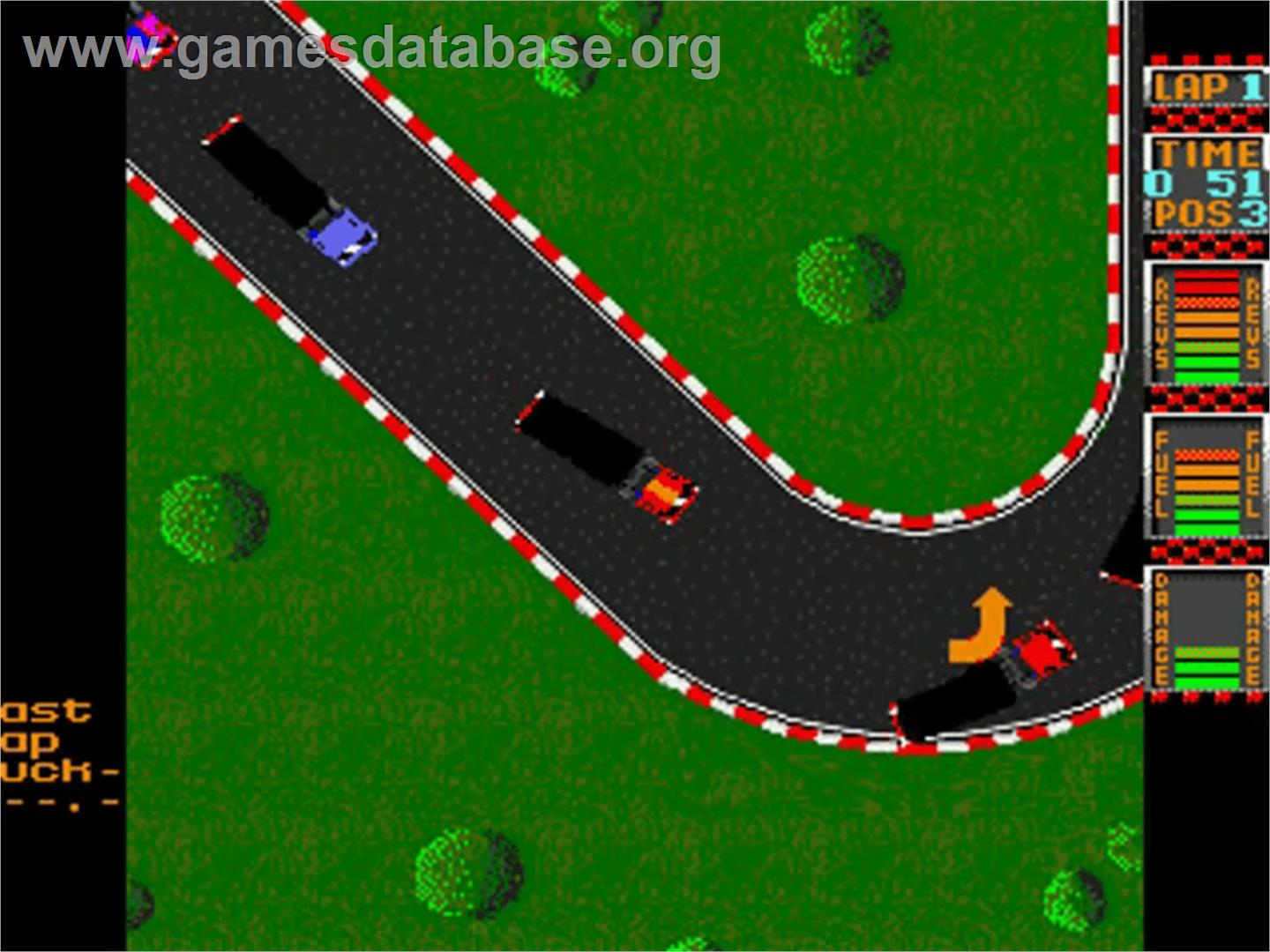 International Truck Racing - Commodore Amiga - Artwork - In Game