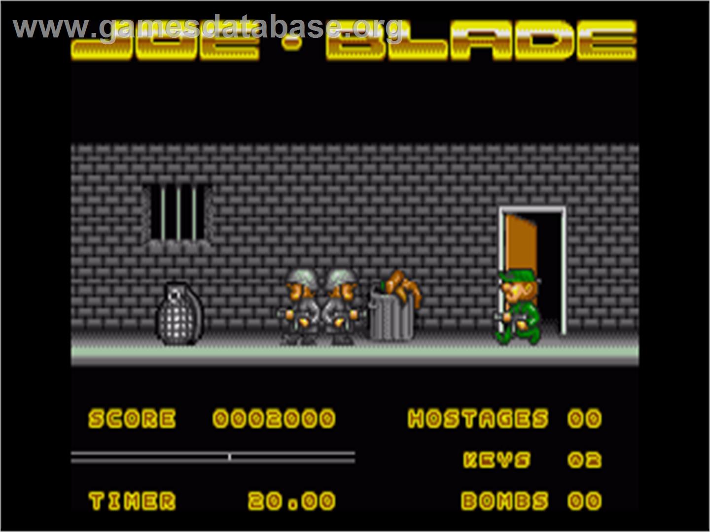 Joe Blade - Commodore Amiga - Artwork - In Game