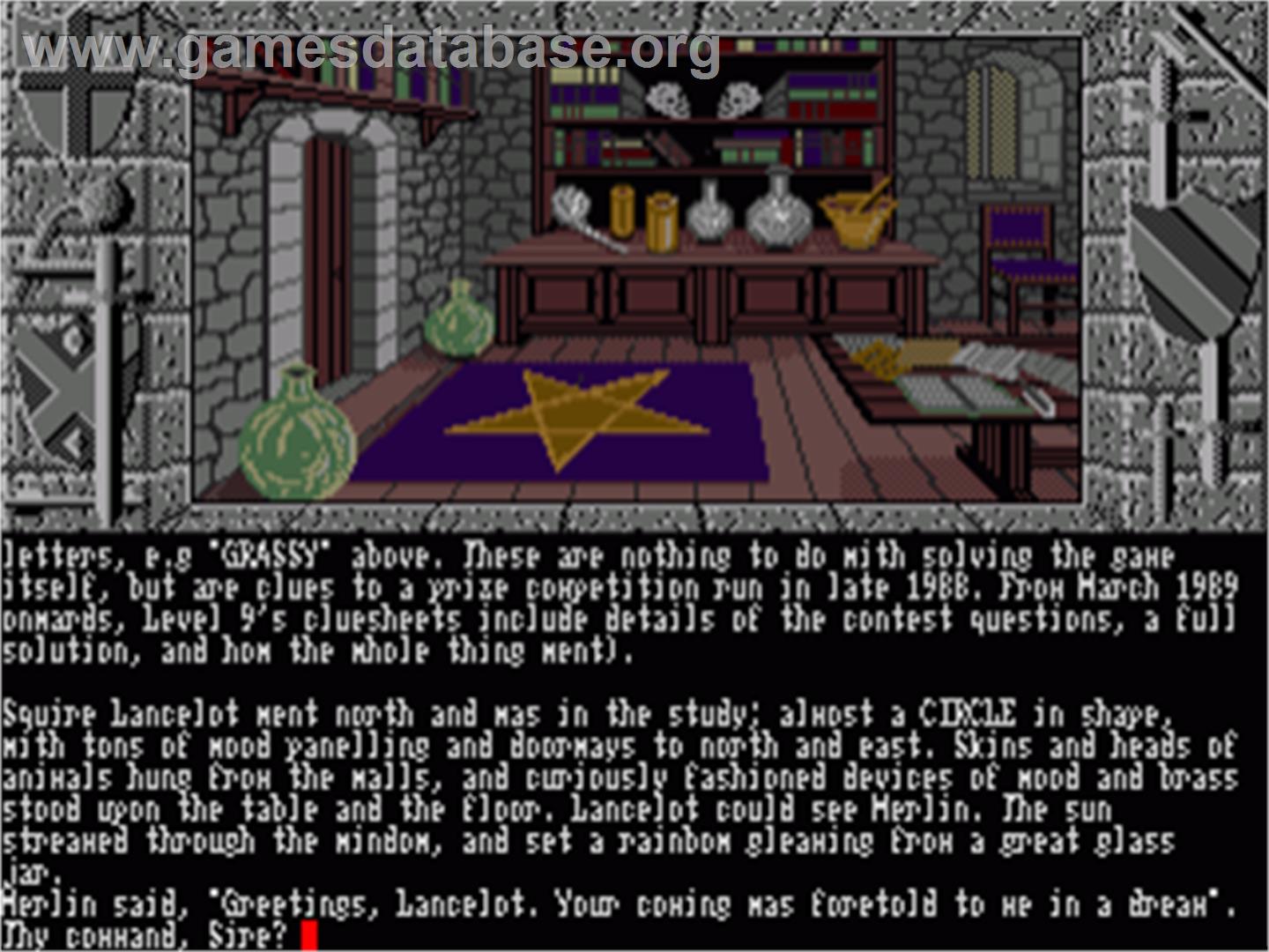 Lancelot - Commodore Amiga - Artwork - In Game