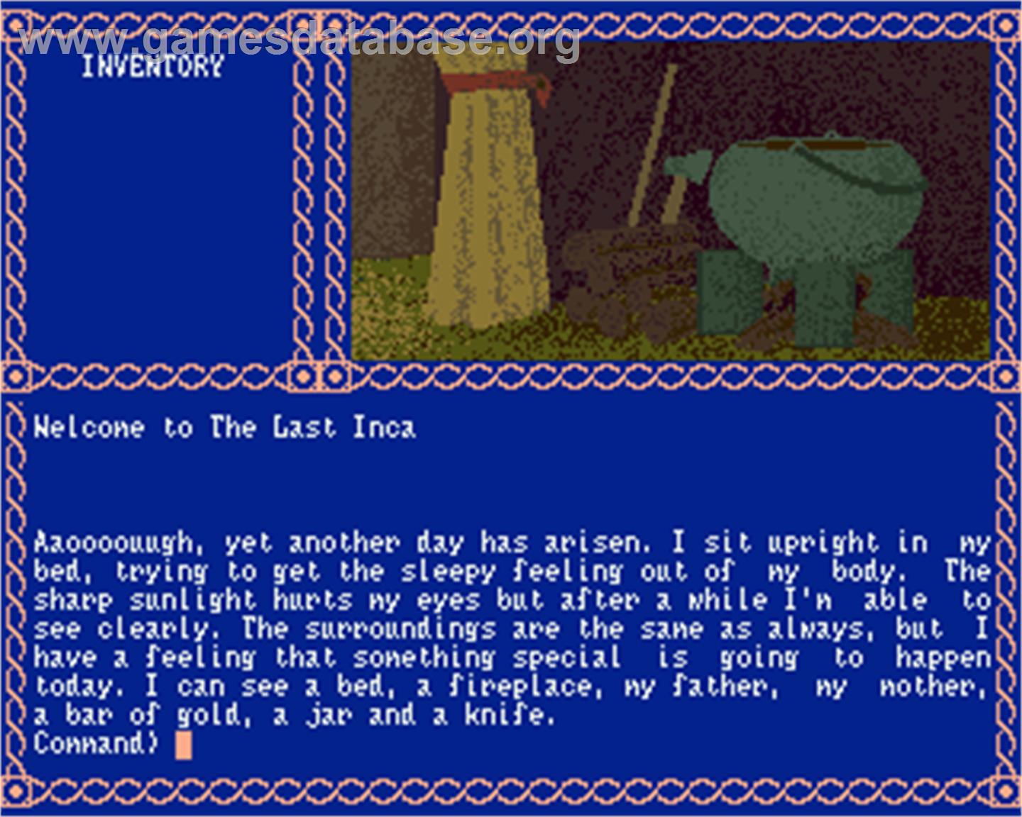 Last Inca - Commodore Amiga - Artwork - In Game