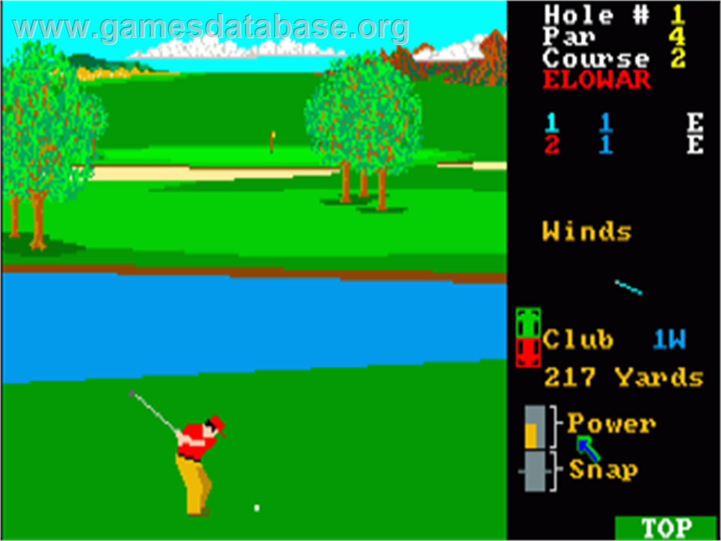 Leader Board - Commodore Amiga - Artwork - In Game