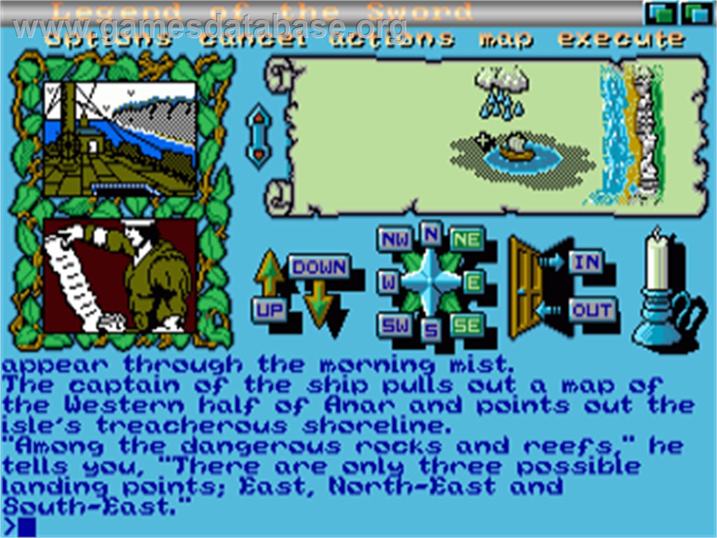 Legend of the Sword - Commodore Amiga - Artwork - In Game