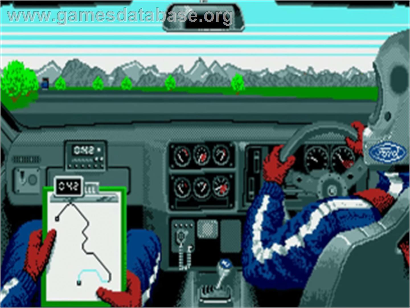Lombard RAC Rally - Commodore Amiga - Artwork - In Game