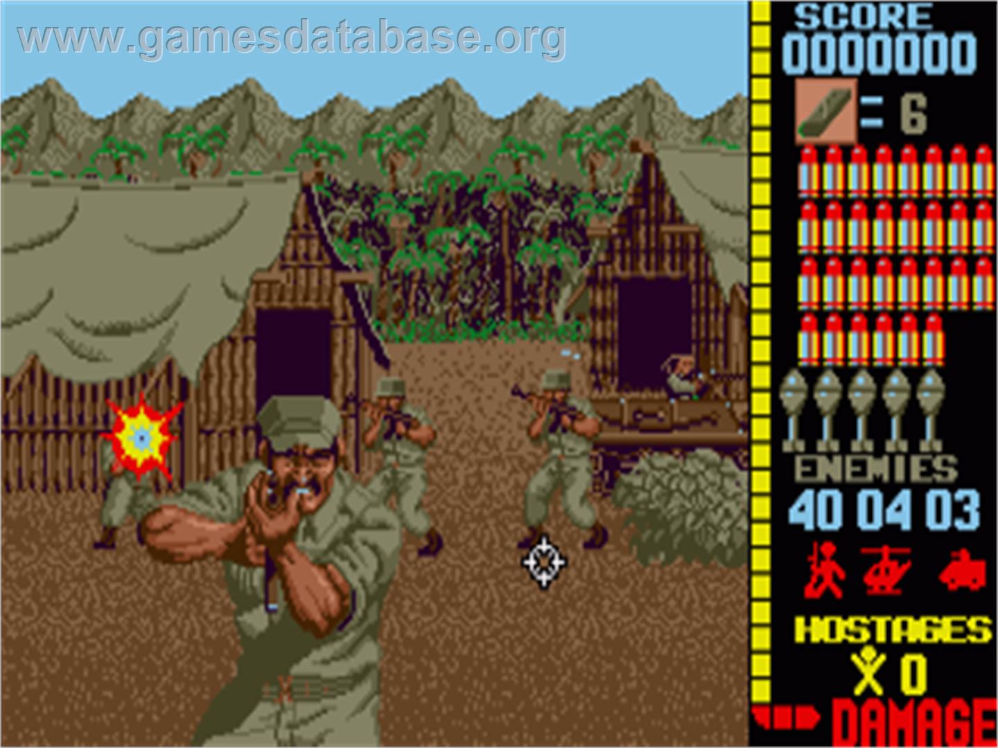 Operation Wolf - Commodore Amiga - Artwork - In Game