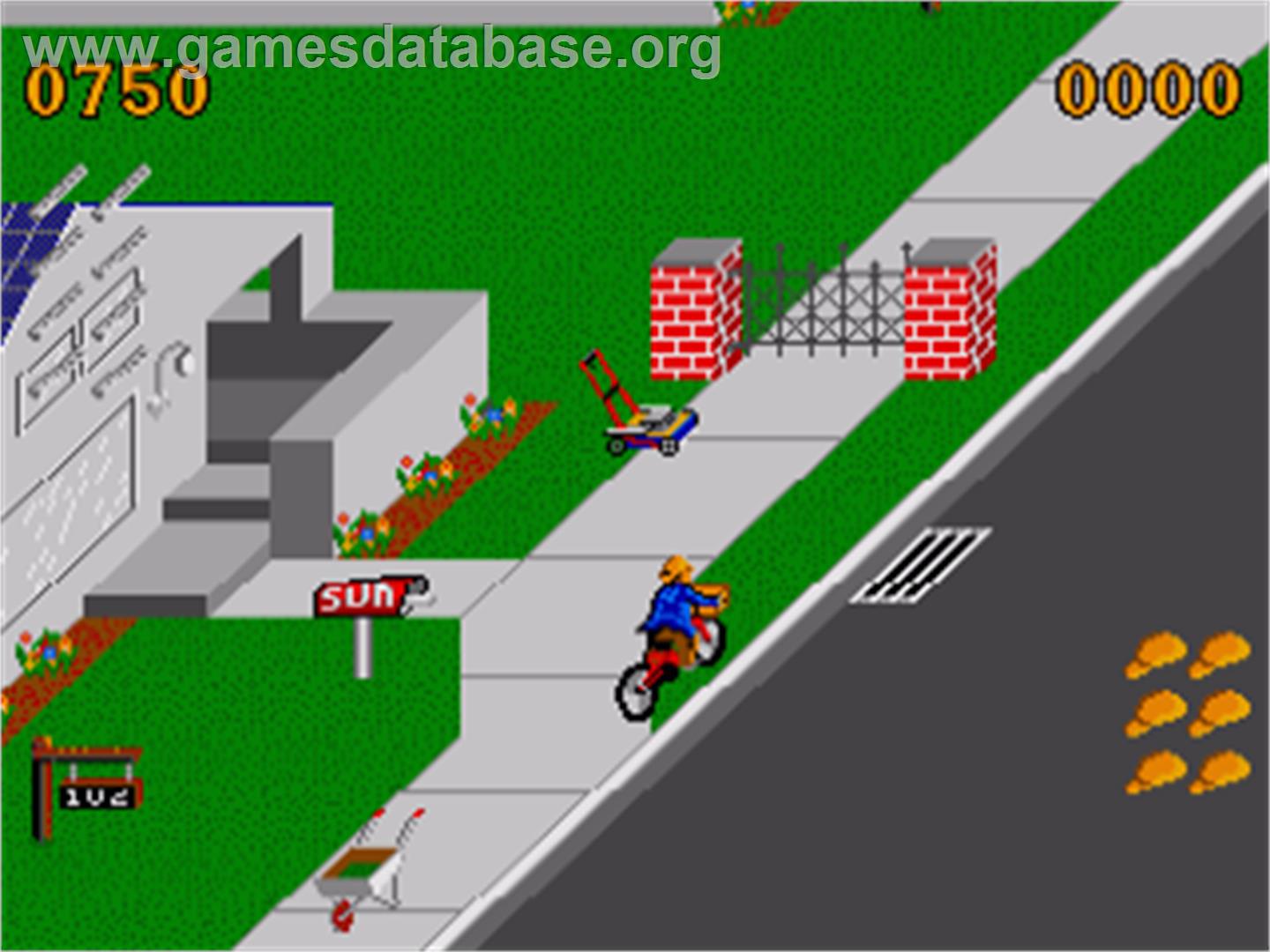 Paperboy - Commodore Amiga - Artwork - In Game