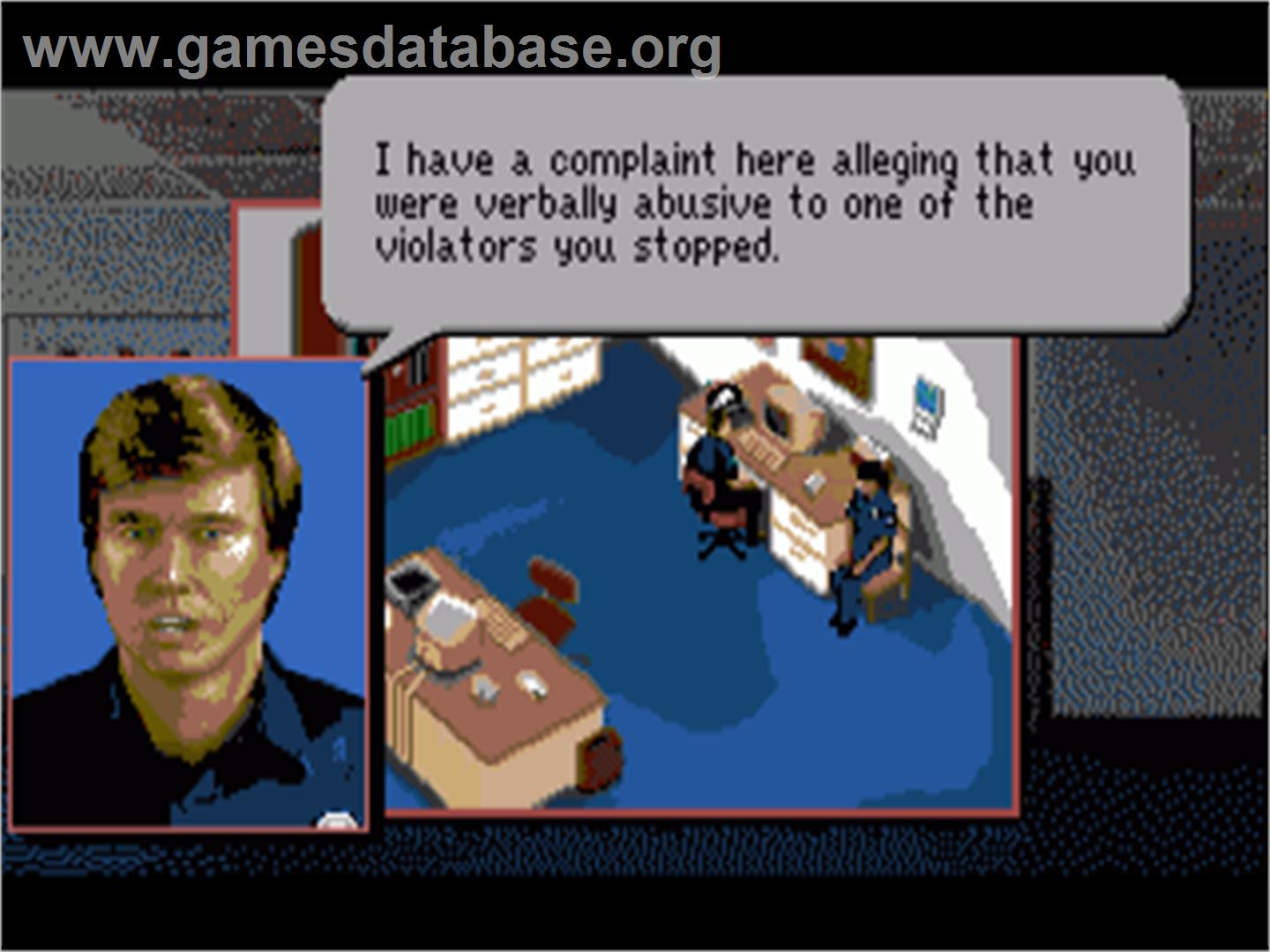 Police Quest 3: The Kindred - Commodore Amiga - Artwork - In Game
