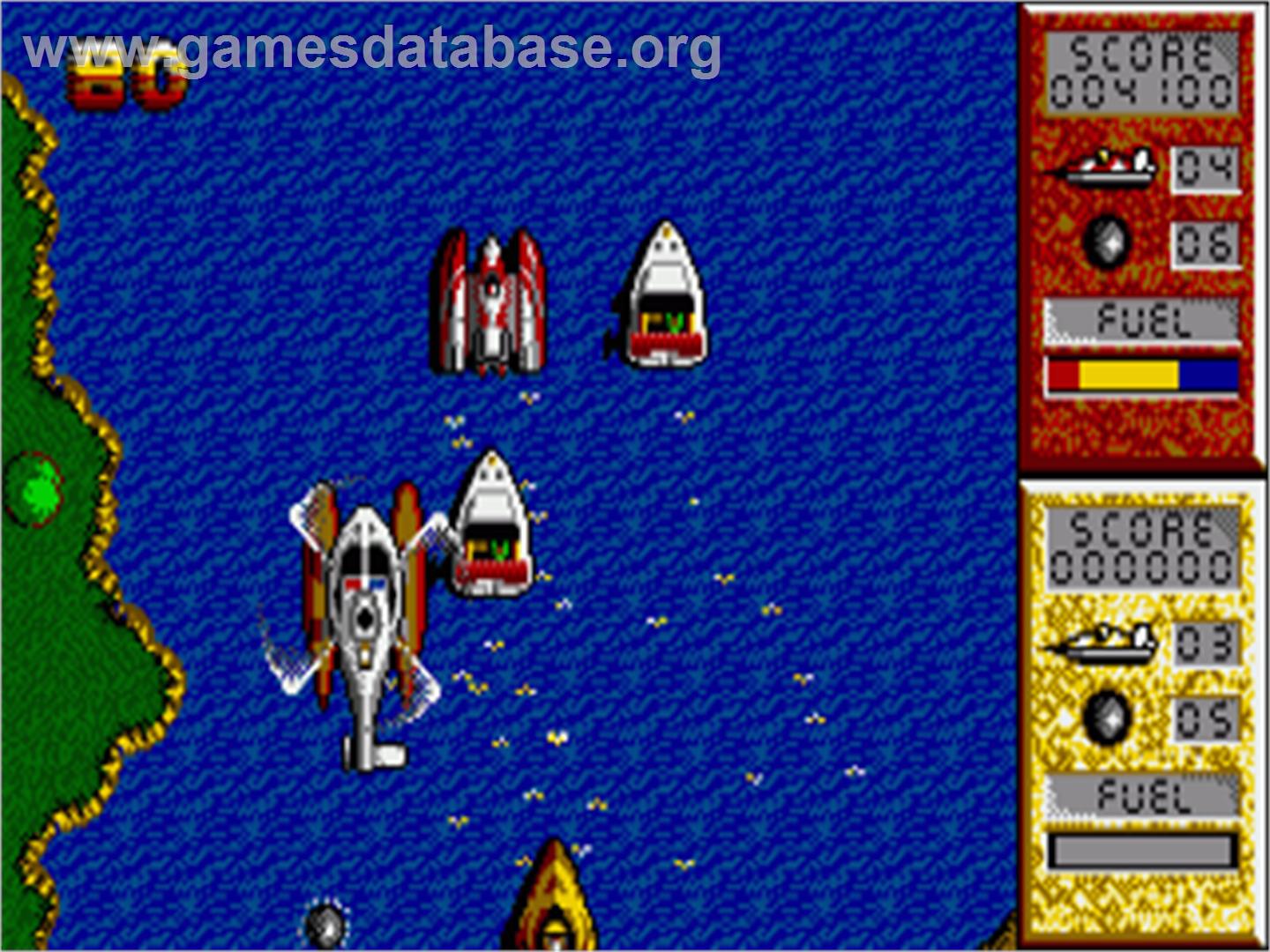 Pro Powerboat Simulator - Commodore Amiga - Artwork - In Game