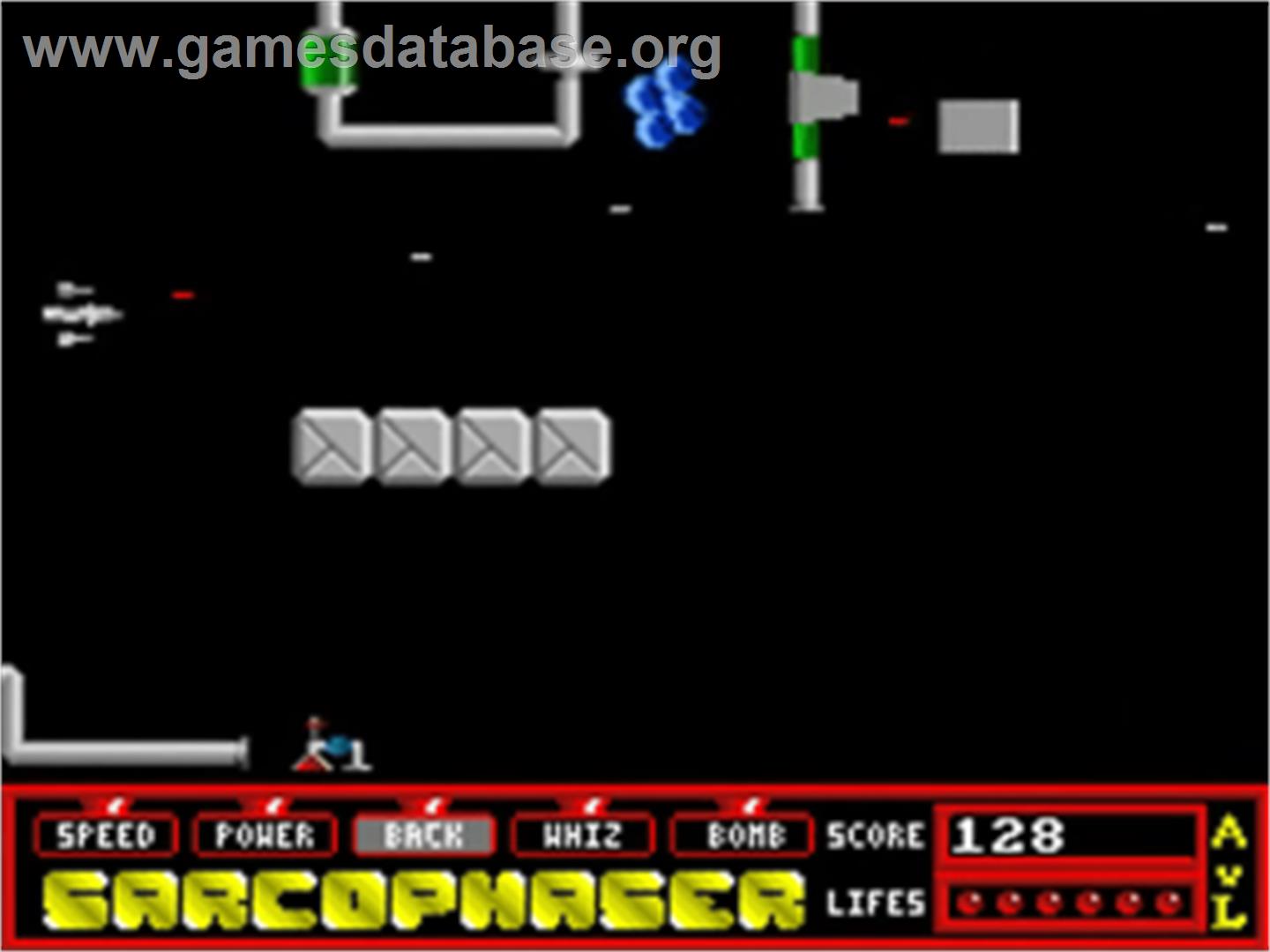 Sarcophaser - Commodore Amiga - Artwork - In Game