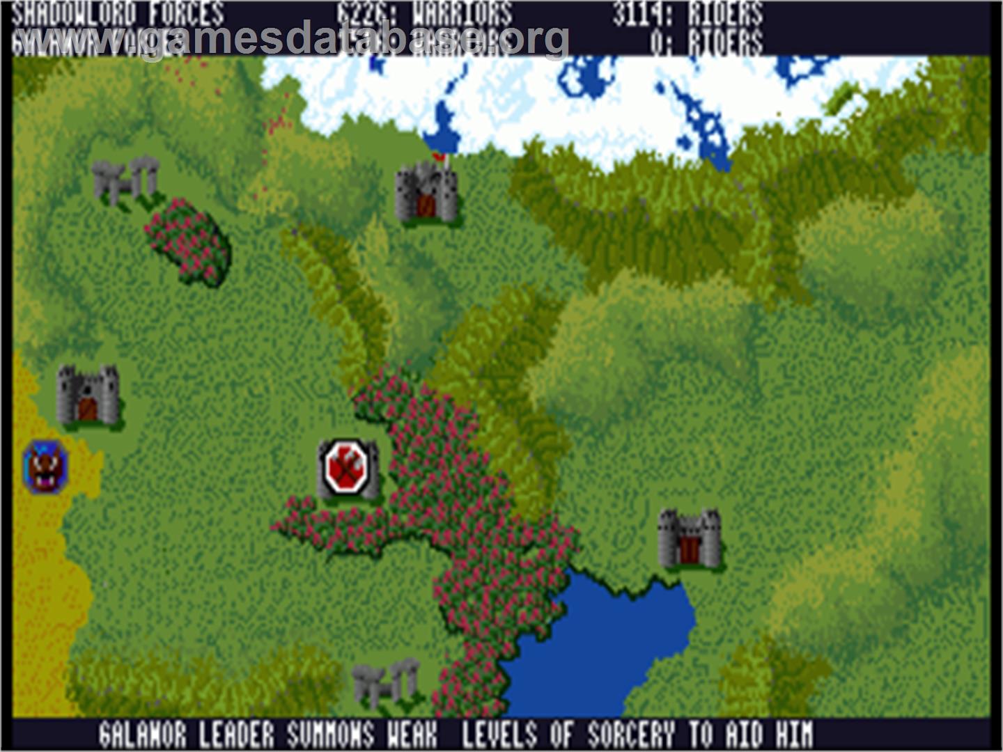 Sorcerer Lord - Commodore Amiga - Artwork - In Game