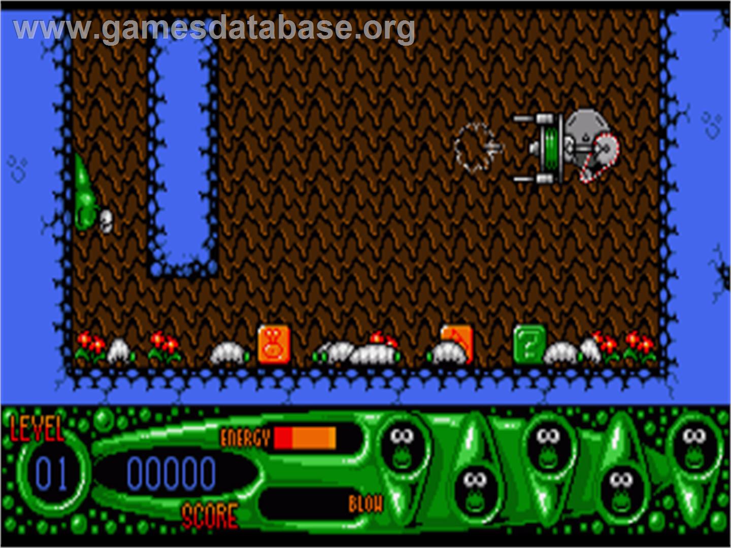 Steg the Slug - Commodore Amiga - Artwork - In Game