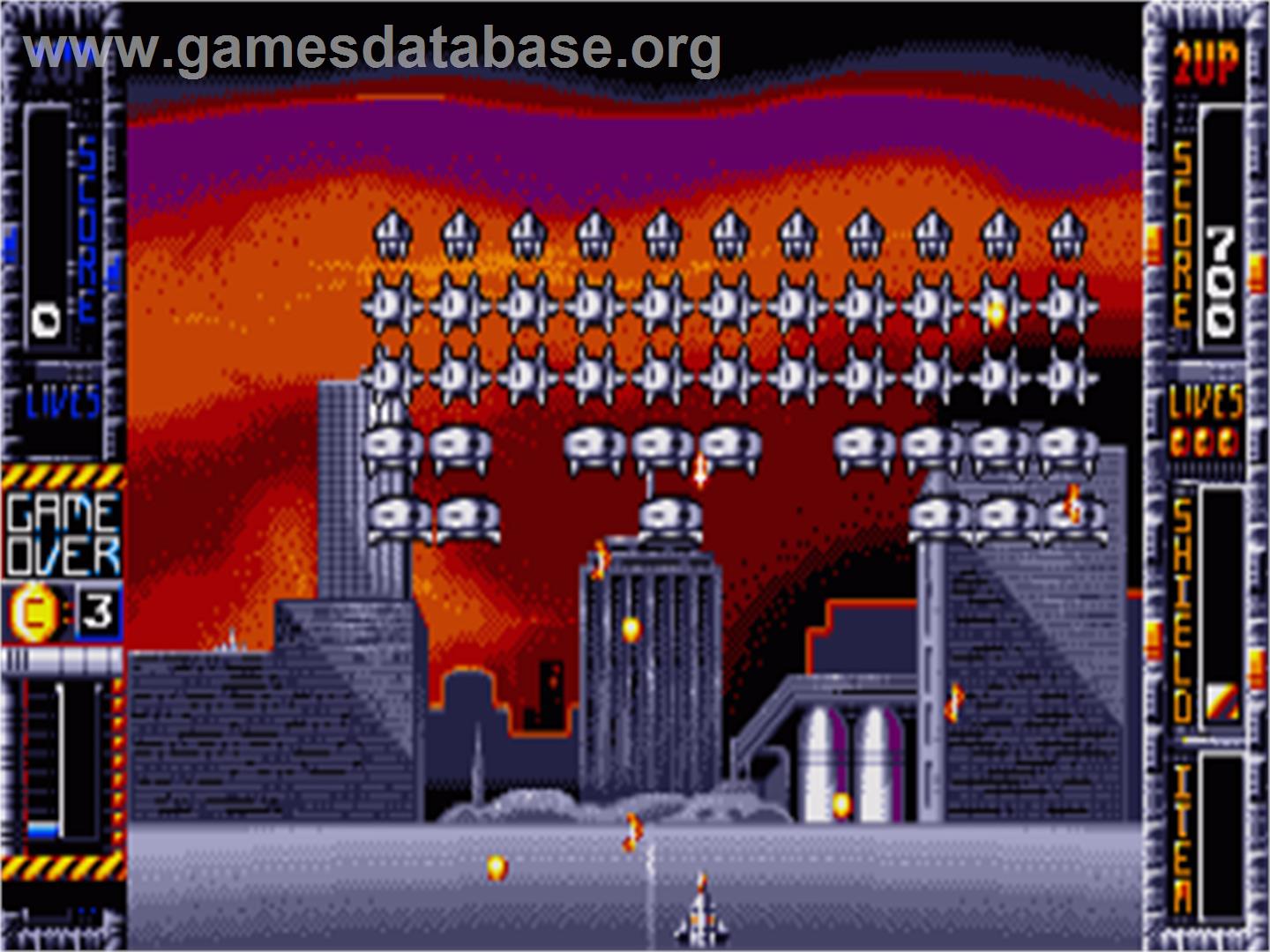 Super Space Invaders - Commodore Amiga - Artwork - In Game