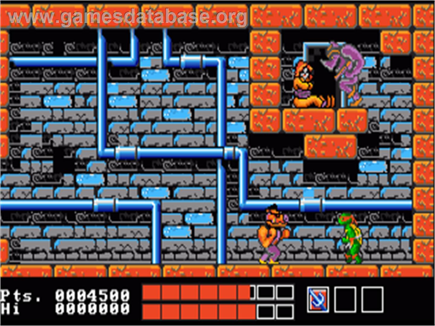 Teenage Mutant Ninja Turtles - Commodore Amiga - Artwork - In Game