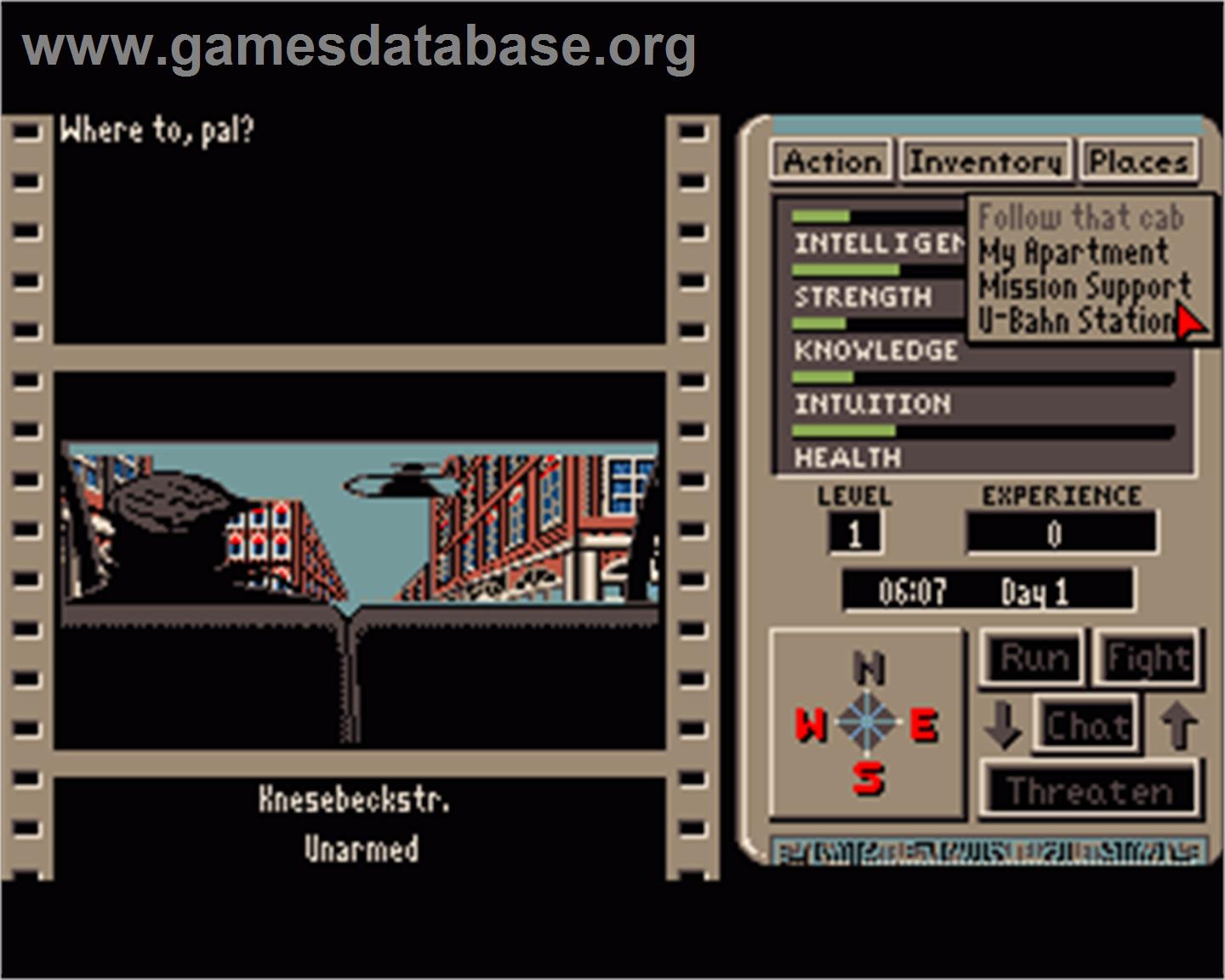 Third Courier - Commodore Amiga - Artwork - In Game