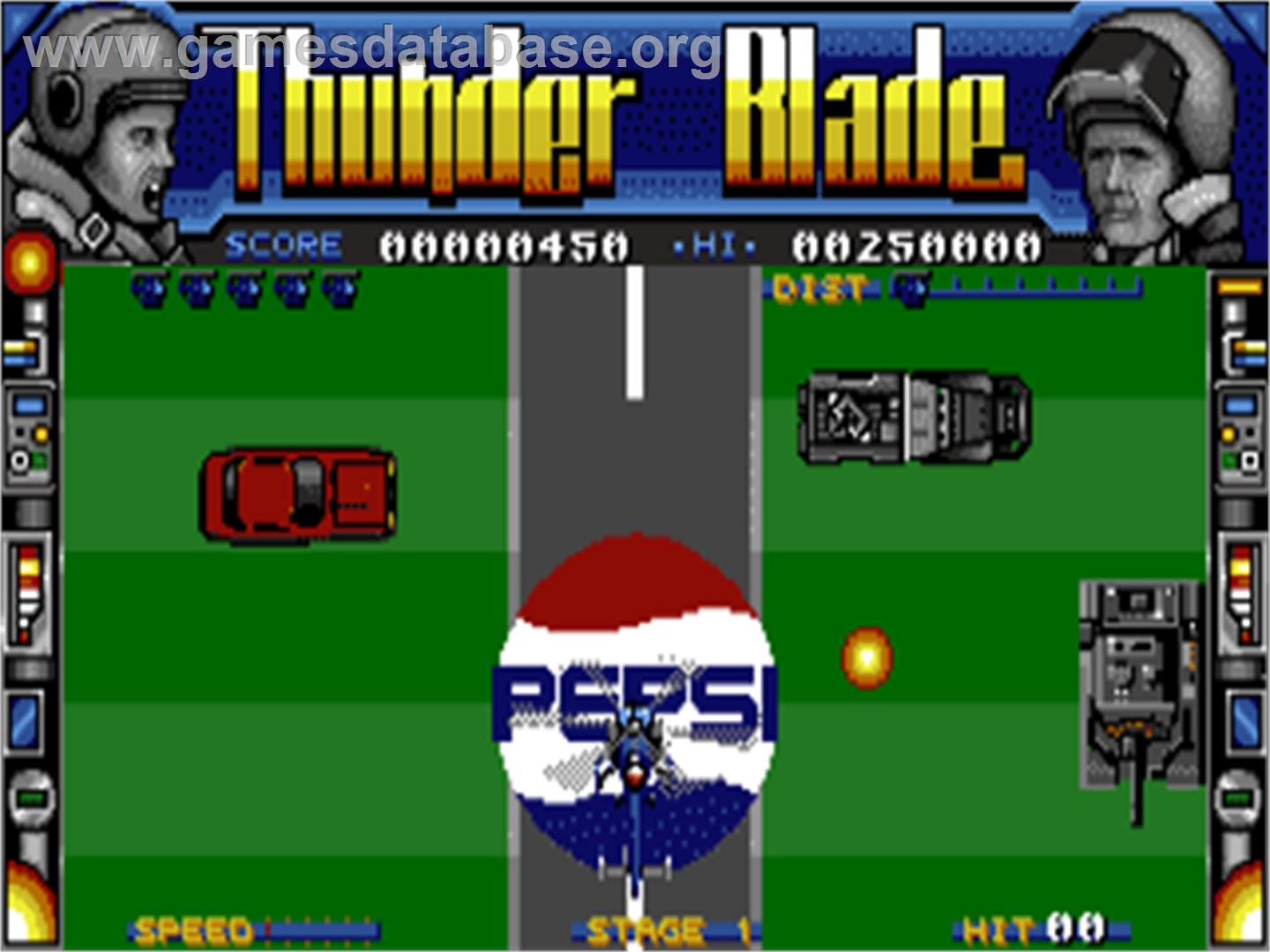 Thunder Blade - Commodore Amiga - Artwork - In Game