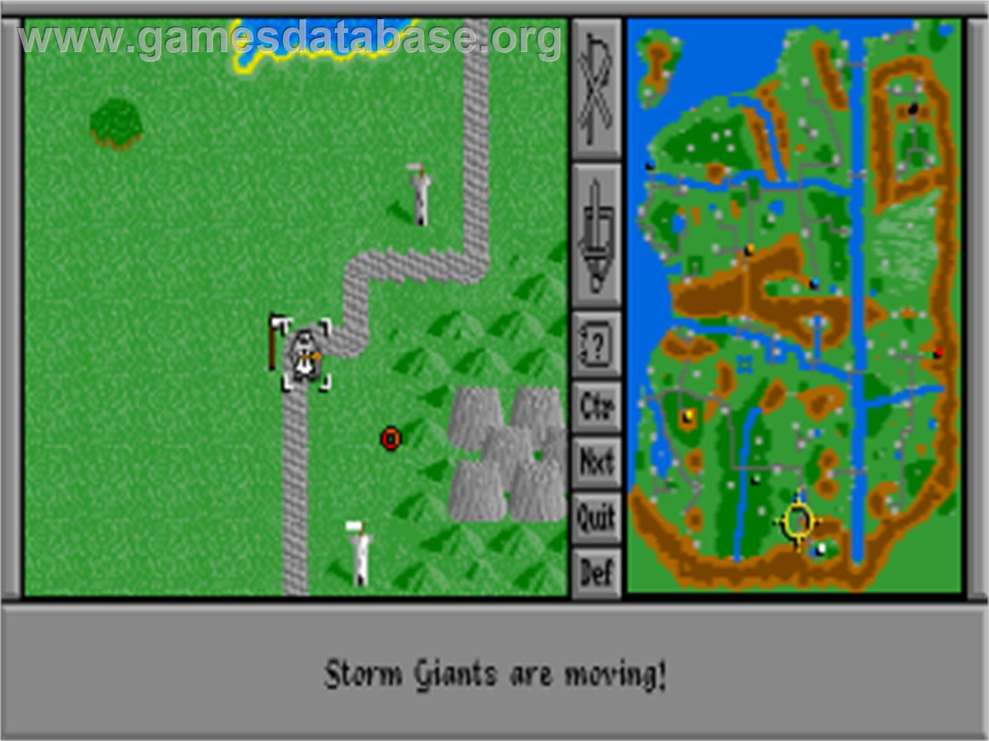 Warlords - Commodore Amiga - Artwork - In Game